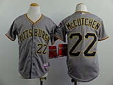 Youth Pittsburgh Pirates #22 Andrew McCutchen Gray Jerseys,baseball caps,new era cap wholesale,wholesale hats