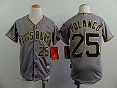 Youth Pittsburgh Pirates #25 Polanco Gray Jerseys,baseball caps,new era cap wholesale,wholesale hats