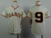 Youth San Francisco Giants #9 Brandon Belt Cream Jerseys,baseball caps,new era cap wholesale,wholesale hats