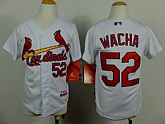 Youth St. Louis Cardinals #52 Michael Wacha White Jerseys,baseball caps,new era cap wholesale,wholesale hats