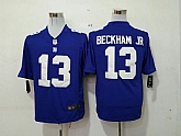 Nike New York Giants #13 Odell Beckham Jr Blue Game Jerseys,baseball caps,new era cap wholesale,wholesale hats
