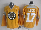 Boston Bruins #17 Milan Lucic 2014 Training Yellow Jerseys,baseball caps,new era cap wholesale,wholesale hats