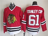 Chicago Blackhawks #61 Stanley Cup Red Throwback CCM Jerseys,baseball caps,new era cap wholesale,wholesale hats