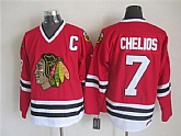 Chicago Blackhawks #7 Chris Chelios Red Throwback CCM Jerseys,baseball caps,new era cap wholesale,wholesale hats