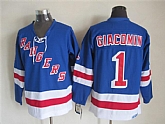 New York Rangers #1 Eddie Giacomin  Light Blue Throwback CCM Jerseys,baseball caps,new era cap wholesale,wholesale hats