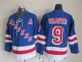 New York Rangers #9 Adam Graves Light Blue Throwback CCM Jerseys,baseball caps,new era cap wholesale,wholesale hats