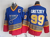 St. Louis Blues #99 Wayne Gretzky 1995 Blue Throwback CCM Jerseys,baseball caps,new era cap wholesale,wholesale hats