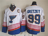 St. Louis Blues #99 Wayne Gretzky 1995 White Throwback CCM Jerseys,baseball caps,new era cap wholesale,wholesale hats