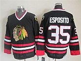 Chicago Blackhawks #35 Tony Esposito Black Throwback CCM Jerseys,baseball caps,new era cap wholesale,wholesale hats