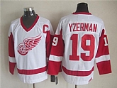 Detroit Red Wings #19 Steve Yzerman White Throwback CCM Jerseys,baseball caps,new era cap wholesale,wholesale hats