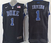 Duke Blue Devils #1 Kyrie Irving Black Jerseys,baseball caps,new era cap wholesale,wholesale hats