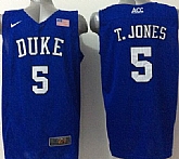 Duke Blue Devils #5 Tyus Jones 2015 Blue Jerseys,baseball caps,new era cap wholesale,wholesale hats