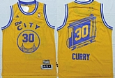 Golden State Warriors #30 Stephen Curry The City Yellow Swingman Throwback Jerseys,baseball caps,new era cap wholesale,wholesale hats