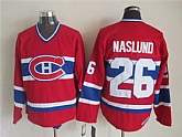 Montreal Canadiens #26 Mats Naslund Red V-Neck Throwback CCM Jerseys,baseball caps,new era cap wholesale,wholesale hats