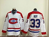 Montreal Canadiens #33 Patrick Roy White Jerseys,baseball caps,new era cap wholesale,wholesale hats