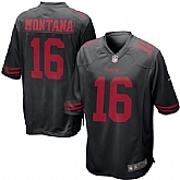 Nike Limited San Francisco 49ers #16 Joe Montana Black Jerseys,baseball caps,new era cap wholesale,wholesale hats
