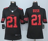 Nike Limited San Francisco 49ers #21 Reggie Bush Black Jerseys,baseball caps,new era cap wholesale,wholesale hats