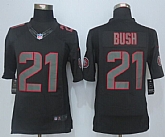 Nike Limited San Francisco 49ers #21 Reggie Bush Impact Black Jerseys,baseball caps,new era cap wholesale,wholesale hats