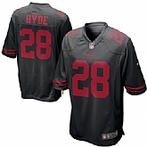 Nike Limited San Francisco 49ers Carlos Hyde Black Jerseys