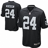 Nike Oakland Raiders #24 Charles Woodson Black Game Jerseys,baseball caps,new era cap wholesale,wholesale hats