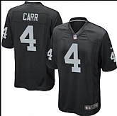 Nike Oakland Raiders #4 Derek Carr Black Game Jerseys,baseball caps,new era cap wholesale,wholesale hats