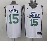 Utah Jazz #15 Derrick Favors Revolution 30 Swingman 2014 New White Swingman Jerseys,baseball caps,new era cap wholesale,wholesale hats