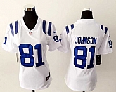 Womens Nike Indianapolis Colts #81 A.Johnson White Game Jerseys,baseball caps,new era cap wholesale,wholesale hats