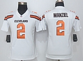 Womens Nike Limited Cleveland Browns #2 Manziel White Jerseys,baseball caps,new era cap wholesale,wholesale hats