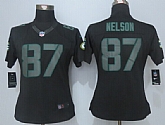 Womens Nike Limited Green Bay Packers #87 Nelson Impact Black Jerseys,baseball caps,new era cap wholesale,wholesale hats
