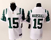 Womens Nike New York Jets #15 Marshall White Game Jerseys,baseball caps,new era cap wholesale,wholesale hats