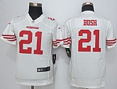 Youth Nike San Francisco 49ers #21 Reggie Bush White Game Jerseys,baseball caps,new era cap wholesale,wholesale hats