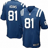 Indianapolis Colts #81 Kris Adams Blue Game Jerseys,baseball caps,new era cap wholesale,wholesale hats