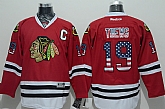 Chicago Blackhawks #19 Jonathan Toews Red USA Flag Fashion Jerseys,baseball caps,new era cap wholesale,wholesale hats