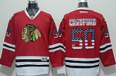 Chicago Blackhawks #50 Corey Crawford Red USA Flag Fashion Jerseys,baseball caps,new era cap wholesale,wholesale hats