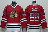 Chicago Blackhawks #88 Patrick Kane Red USA Flag Fashion Jerseys,baseball caps,new era cap wholesale,wholesale hats