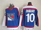 New York Rangers #10 Duguay Light Blue With White Throwback CCM Jerseys,baseball caps,new era cap wholesale,wholesale hats