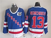 New York Rangers #13 Nemchinov Light Blue 75TH Throwback CCM Jerseys,baseball caps,new era cap wholesale,wholesale hats