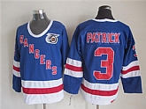 New York Rangers #3 Patrick Light Blue 75TH Throwback CCM Jerseys,baseball caps,new era cap wholesale,wholesale hats