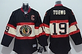 Youth Chicago Blackhawks #19 Jonathan Toews 3RD Black Jerseys,baseball caps,new era cap wholesale,wholesale hats