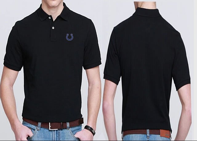 Indianapolis Colts Players Performance Polo Shirt-Black