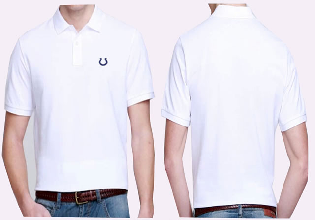 Indianapolis Colts Players Performance Polo Shirt-White