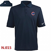 Nike Chicago Cubs 2014 Players Performance Polo Shirt-Dark Blue