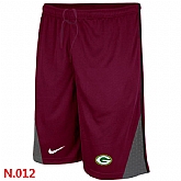 Nike Green Bay Packers Classic Training NFL Short Red
