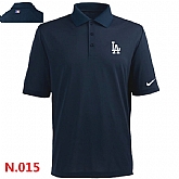 Nike Los Angeles Dodgers 2014 Players Performance Polo Shirt-Dark Blue