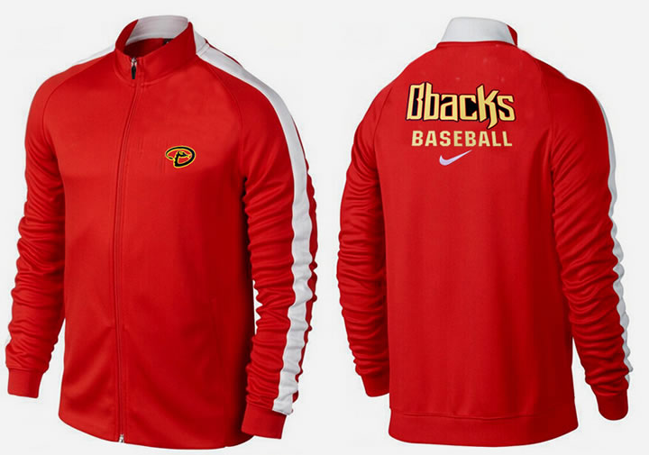 MLB Arizona Diamondbacks Team Logo 2015 Men Baseball Jacket (1)