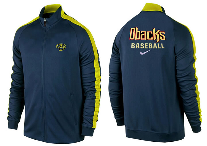 MLB Arizona Diamondbacks Team Logo 2015 Men Baseball Jacket (10)