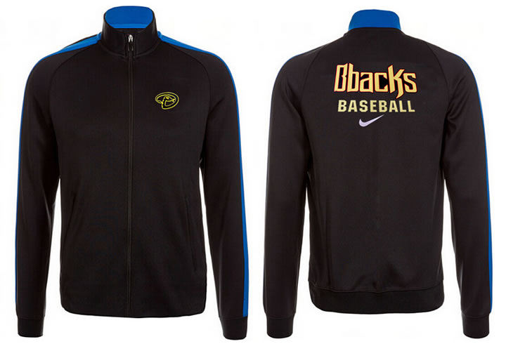 MLB Arizona Diamondbacks Team Logo 2015 Men Baseball Jacket (14)