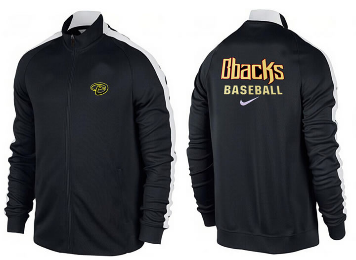 MLB Arizona Diamondbacks Team Logo 2015 Men Baseball Jacket (15)
