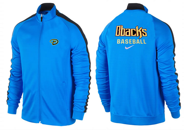MLB Arizona Diamondbacks Team Logo 2015 Men Baseball Jacket (17)