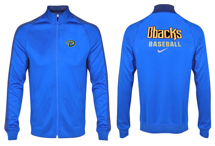 MLB Arizona Diamondbacks Team Logo 2015 Men Baseball Jacket (18)
